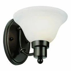 Promo 🛒 Trans Globe Lighting Armed Sconce Trans Globe 6541 WB Wall Sconce - Weathered Bronze - 7.25W In. 🌟