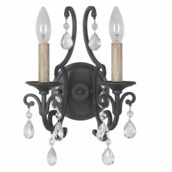 Discount 👍 Candle Craftmade Bentley 38962-MBK Wall Sconce 🤩