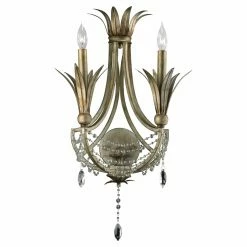 Hot Sale 🎉 Armed Sconce Cyan Design Luciana 5213-2-33 Wall Sconce 🛒