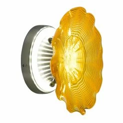 New 🔥 Wallchiere Dale Tiffany Tawney Gold LED Art Glass Wall Sconces 😍