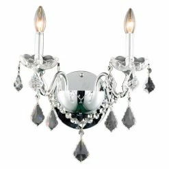 Cheap 😍 Half Moon Elegant Lighting St. Francis 2015W2 Wall Sconce 🥰