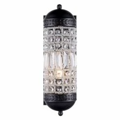 Deals 🛒 Half Moon Elegant Lighting Olivia 1205 Wall Sconce 🛒