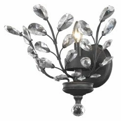 Promo 🛒 Armed Sconce Elegant Lighting Orchid V2011W16DB Wall Sconce 💯