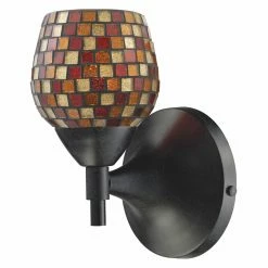 Deals 👏 Armed Sconce ELK Lighting Celina Squared Glass Wall Sconce 🧨
