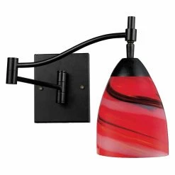 Best deal 💯 Armed Sconce ELK Lighting Celina Striped Swingarm Wall Sconce ✨