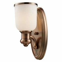 Coupon 🧨 Armed Sconce ELK Lighting 66180-1 Brooksdale Wall Sconce - 5W In. Copper ✨