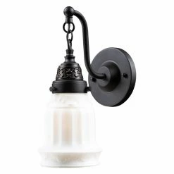 Best Sale 😍 Armed Sconce ELK Lighting Quinton Parlor 66210-1 Sconce - 5W In. - Oiled Bronze 🤩