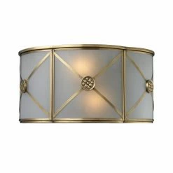 Coupon 🔔 Flush Mount ELK Lighting Preston 2-Light Sconce 22000/2 - 12W In. 🌟