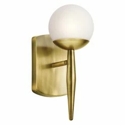 Discount 👍 Armed Sconce Kichler Jasper 45580 Wall Sconce 🥰
