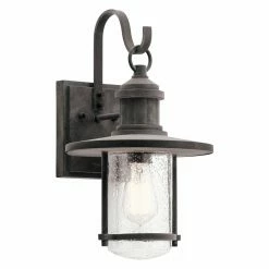 Wholesale 🎁 Armed Sconce Kichler Riverwood 49193 Outdoor Wall Light ⌛