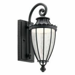 Cheapest 🔔 Armed Sconce Kichler Wakefield 49751 Outdoor Wall LED Light 🎁