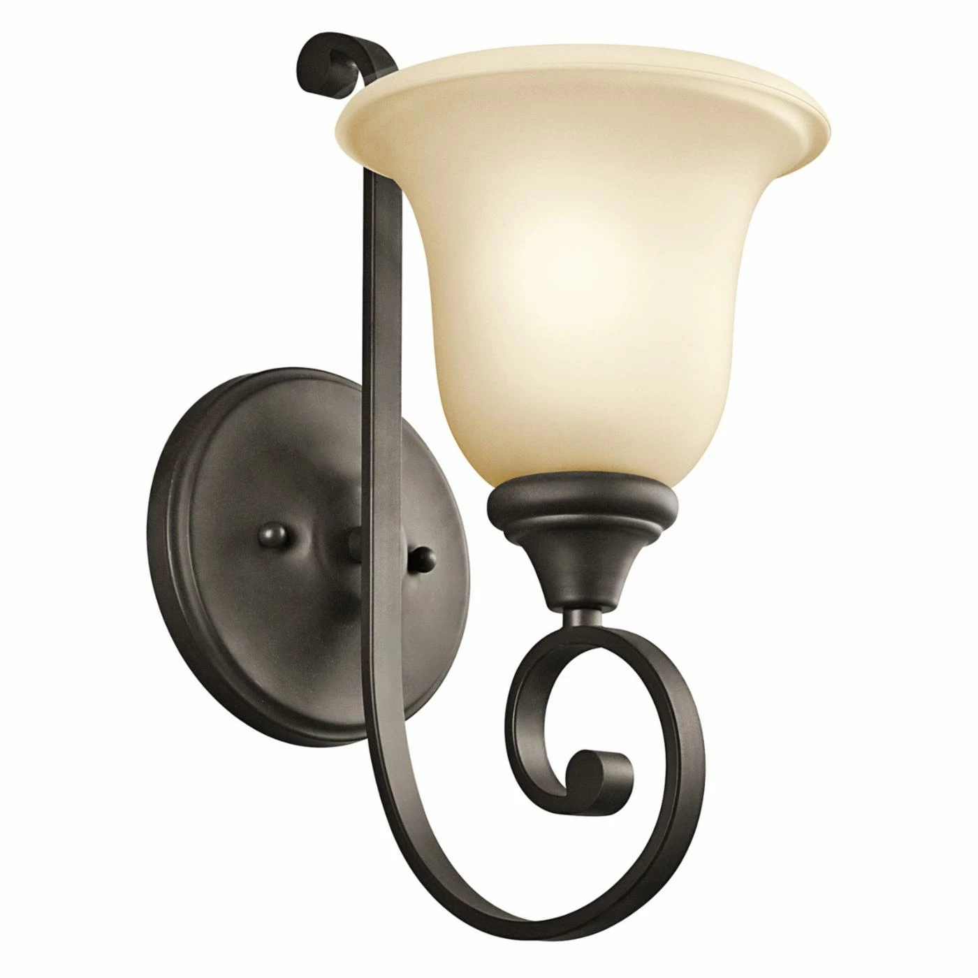 New โค๏ธ Armed Sconce Kichler Monroe 43170L18 Wall Sconce ๐ฏ