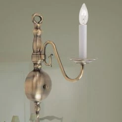 Best Pirce 🔥 Livex Lighting Candle Livex Williamsburgh 5001 Wall Sconce - 4.75W In. ❤️