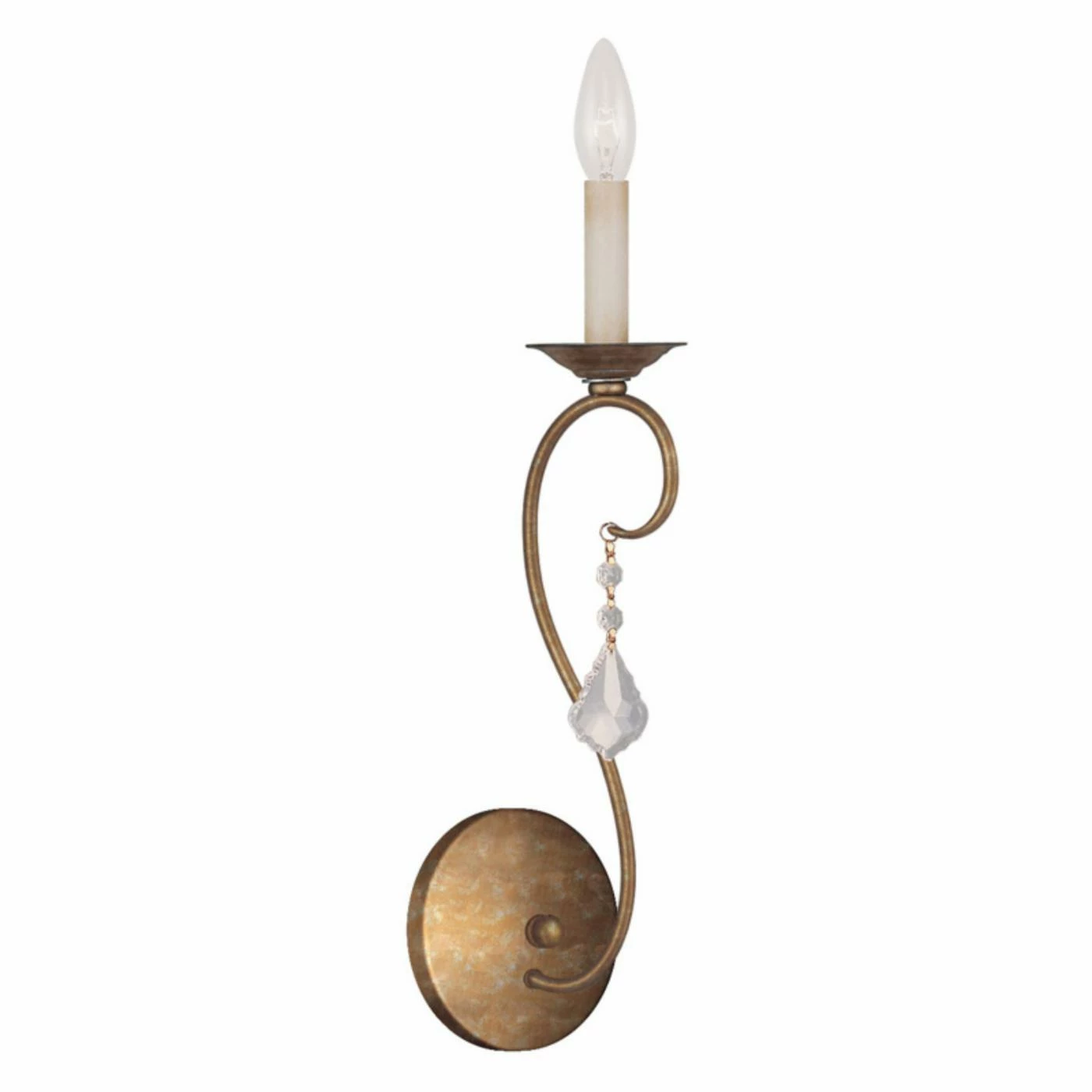 Top 10 ā¤ļø Livex Lighting Armed Sconce Livex Pennington 6421-48 1-Light Wall Sconce In Antique Gold Leaf ā