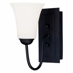 Coupon 🛒 Livex Lighting Armed Sconce Livex Ridgedale 6481-04 1-Light Wall Sconce In Black 🥰