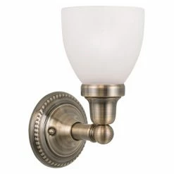 Promo 😍 Livex Lighting Armed Sconce Livex Classic 1021-01 Wall Sconce 🎁