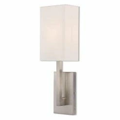 New 👍 Armed Sconce Livex Lighting Hayworth Vertical 1 Light Wall Sconce 😀