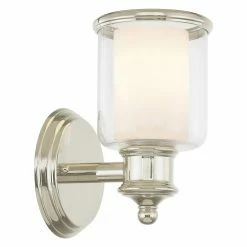 Brand new ⌛ Armed Sconce Livex Lighting Middlebush 1 Light Wall Sconce 👍