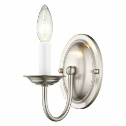 Buy ⭐ Livex Lighting Armed Sconce Livex Coronado 4151 Wall Sconce - 4.25W In. ⌛