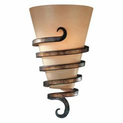 Outlet 👍 Armed Sconce Minka Lavery Tofino Wall Sconce Light 🛒