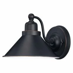 Budget 😍 Armed Sconce Nuvo Bridgeview 60/1709 1-Light Wall Sconce - 8.75W In. - Mission Dust Bronze 💯