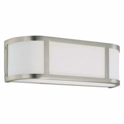 Brand new 👏 Flush Mount Nuvo Odeon 60/2871 2-Light Wall Sconce - 15.5W In. - Brushed Nickel 🔔