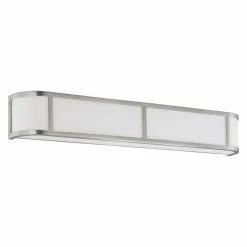 Best reviews of 🎉 Flush Mount Nuvo Odeon 60/2875 4-Light Wall Sconce - 32W In. - Brushed Nickel ✨