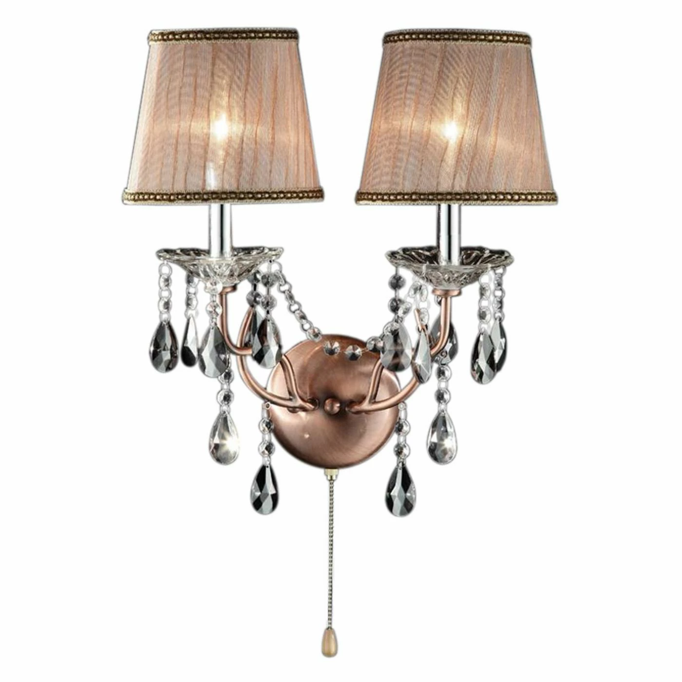 New ๐งจ Candle ORE International Rosie Crystal K-5126S Wall Scone โจ