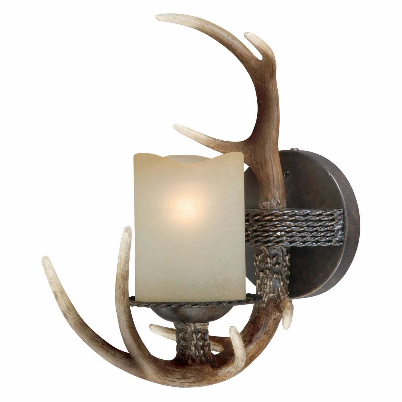 Budget 👏 Armed Sconce Vaxcel Yoho 1-Light Vanity - 5W In. Black Walnut ✨