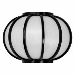 Discount 🔥 Flush Mount Oriental Furniture Harajuku Design Round Wall Sconce 🔔
