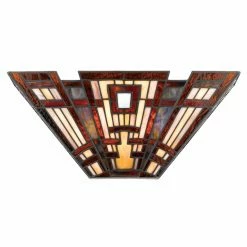 Top 10 🔥 Half Moon Quoizel Classic Craftsman TFCC8802 Tiffany Wall Sconce 🎉