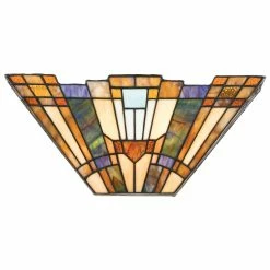 Deals 👏 Half Moon Quoizel Inglenook TFIK8802 Tiffany Wall Sconce ✨