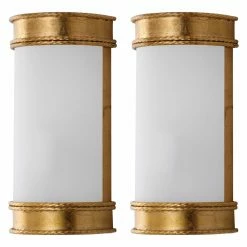Promo 🛒 Half Moon Safavieh Florence LIT4412 Wall Sconce - Set Of 2 ❤️