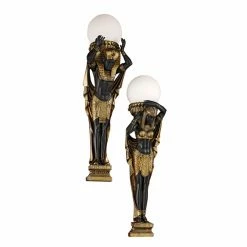 Discount 🎁 Flush Mount Design Toscano Egyptian Royalty CL95114 Wall Sconce ✔️