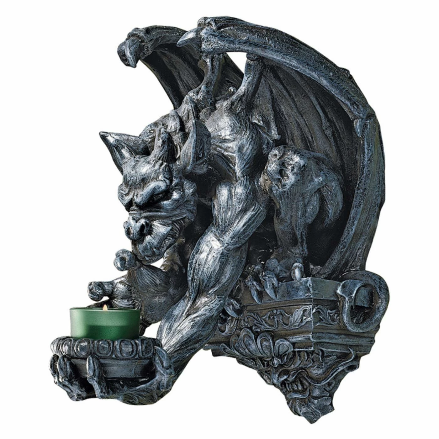 Cheapest 😀 Candle Design Toscano Whitechapel Manor Gargoyle Wall Sconce 👏