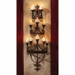 Outlet ⭐ Design Toscano Carbonne Candle Chandelier Wall Sconce 😀