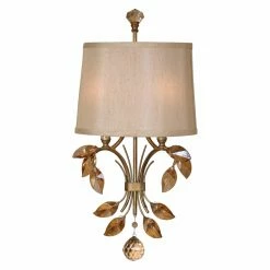 Budget 👏 Armed Sconce Uttermost 22487 Alenya Wall Sconce - 11.6W In. Burnished Gold 🤩