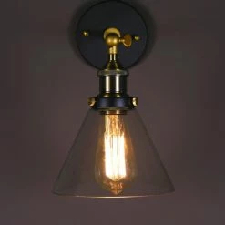 Coupon 👏 Flush Mount Warehouse Of Tiffany Michonne Glass Antique Edison LD-5011 Wall Sconce 😉
