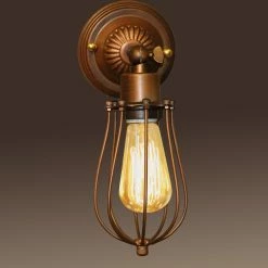 Best Pirce ⌛ Armed Sconce Warehouse Of Tiffany Edison Frances LD5004 Wall Sconce ⌛