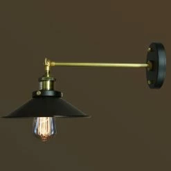 Discount 👍 Armed Sconce Warehouse Of Tiffany Edison Dorothy LD5007 Wall Sconce 👍